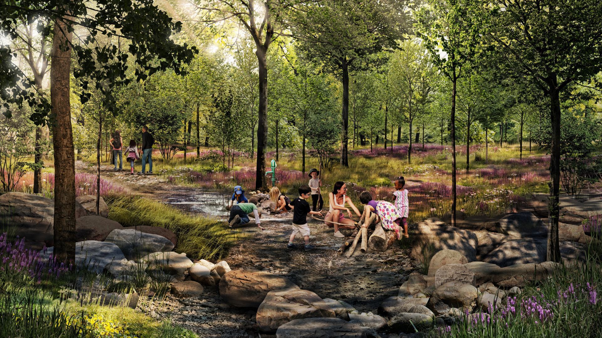 Nature Playscape in Forest Park